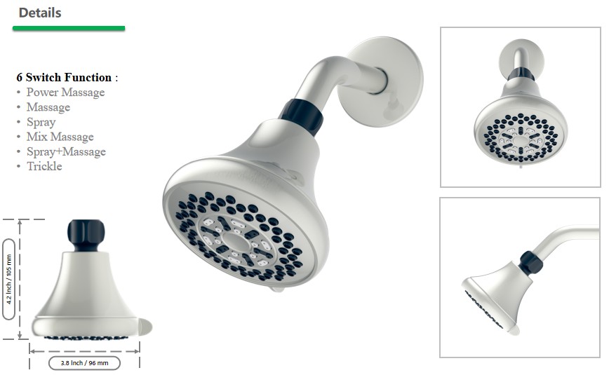 D20564-WALL SHOWER