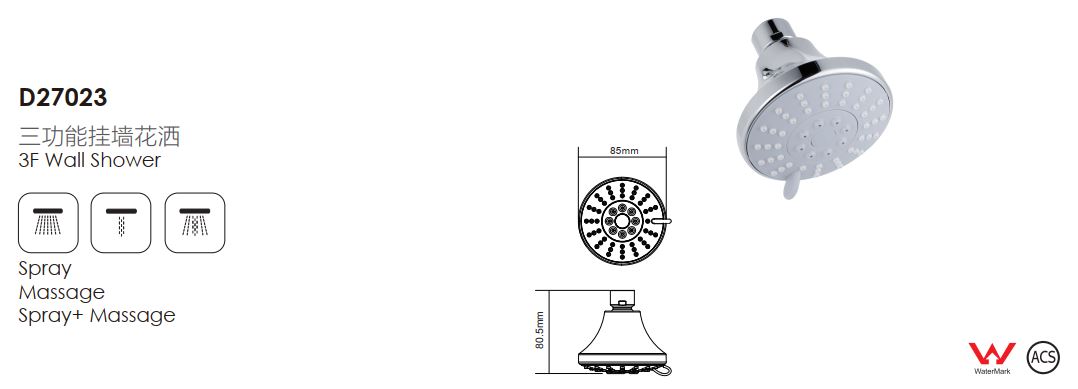 D27023-wall shower